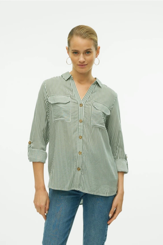 VMBUMPY L/S SHIRT NEW WVN GA NOOS 10275283 CAPULET OLIVE